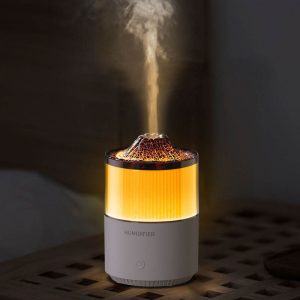 31-Volcano-Inspired Aroma Diffuser & Humidifier – Nano Mist with Atmospheric Lighting, Type-C Powered, 200ml