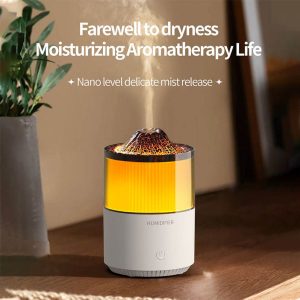 31-Volcano-Inspired Aroma Diffuser & Humidifier – Nano Mist with Atmospheric Lighting, Type-C Powered, 200ml - 图片 6