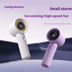 HX-F361 Portable Handheld Fan with LED Screen, 3000mAh Rechargeable Mini Cooling Fan, OEM ODM Factory Supply - 图片 5