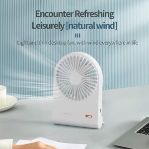 125 Wide-Angle Airflow Rechargeable Fan, 1200mAh Portable Desktop Cooler Manufacturer