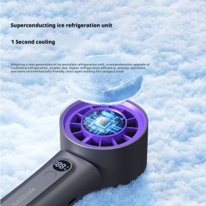 HX-F326 3000mAh 21700 Hurricane Speed Handheld Fan, 100-Level Adjustable Ice Compress Cooling Fan, OEM ODM Factory - 图片 4