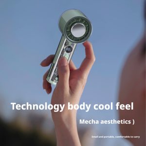 HX-F331B 3000mAh Fast Cooling Handheld Fan for Summer, Cutting-Edge Refrigeration Portable Mini Cooler with Transparent Body, China Supply - 图片 5