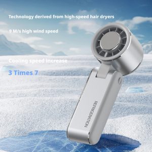 Wholesale HX-F358A High Performance Foldable Handheld Fan, 4000mAh Rechargeable Mini Cooler, China Manufacturer Bulk Supply - 图片 4