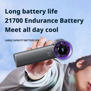 HX-F369 3000mAh 21700 Ice Sensitive High-Speed Handheld Turbo Fan, Digital Display Portable Cooling Device, OEM ODM Factory - 图片 4