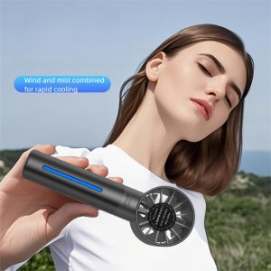 Factory Direct G106 High Speed Mist Handheld Fan, 1200mAh Rechargeable Portable Spray Cooling Fan, OEM ODM Custom Supported - 图片 3