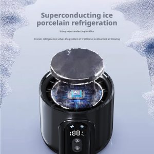 HX-F331 3000mAh 21700 100-Speed Hurricane Handheld Fan, 15℃ Instant Cooling Portable Cooler, OEM ODM Factory - 图片 5