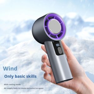Hot Sale HX-F130B Portable Air Conditioner Fan, 3000mAh Rechargeable Cooling Handheld Fan for Home Office Travel, Factory Supply - 图片 4