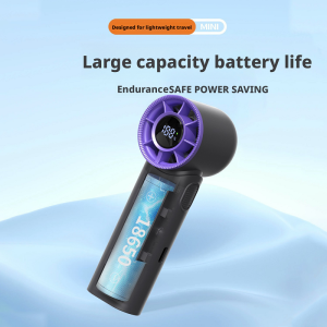 Factory Direct HX-F377 Handheld High Speed Turbo Fan, 2000mAh Rechargeable Portable Mini Fan, OEM ODM Custom Supported - 图片 4