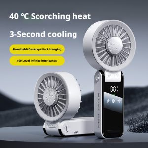 OEM S12 Foldable Handheld Fan for Hotel & Outdoor Projects, 3600mAh Portable Cooler - 图片 3