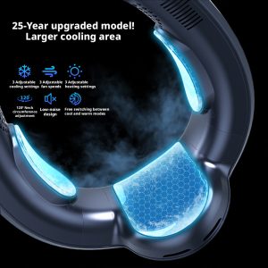 Leading TC06 Pro Dual-Use Neck Fan Factory, Custom 7000mAh Summer Cool Winter Warm Neck Cooler Supplier for Global Cross-Border Businesses - 图片 3