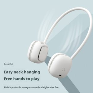 HX-952 Battery-Powered Cartoon Neck Fan Manufacturer, 2000mAh Portable Wearable Neck Cooler Factory for Global B2B Clients - 图片 10