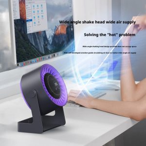 HX-F366B Turbo Desktop Air Circulator, 4000mAh Rechargeable Portable Fan Manufacturer - 图片 6