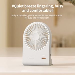 125 Wide-Angle Airflow Rechargeable Fan, 1200mAh Portable Desktop Cooler Manufacturer - 图片 3