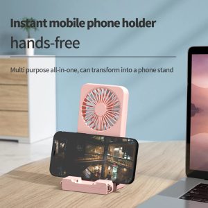 146 2500mAh Polymer Battery Fan, 3-Speed Adjustable Foldable Desk Fan - 图片 3