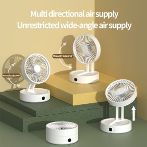 171 Quiet Rechargeable Foldable Fan, 4000mAh Portable Cooler for Home & Office - 图片 3