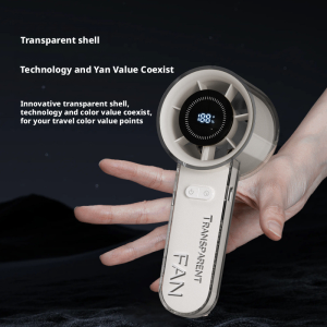 Wholesale HX-F320 Transparent Handheld Cooling Fan, 2000mAh Rechargeable Mini Turbo Fan, China Manufacturer Bulk Supply - 图片 7