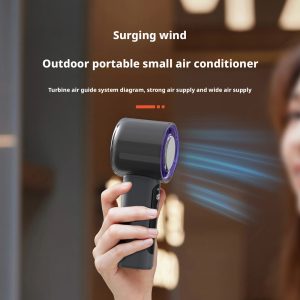 HX-F331 3000mAh 21700 100-Speed Hurricane Handheld Fan, 15℃ Instant Cooling Portable Cooler, OEM ODM Factory - 图片 6