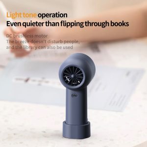 HX-130 Portable Desktop Handheld Fan with Stand, 3000mAh Long Lasting Personal Cooler for Office & Home, Multiple Colors, Factory Supply - 图片 4