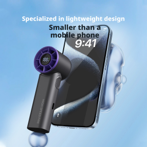 Factory Direct HX-F377 Handheld High Speed Turbo Fan, 2000mAh Rechargeable Portable Mini Fan, OEM ODM Custom Supported - 图片 5