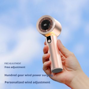 Premium HX-F302 Handheld Turbo Fan, 4000mAh Long-Lasting Portable Cooling Fan, Factory Customizable for Brand - 图片 5