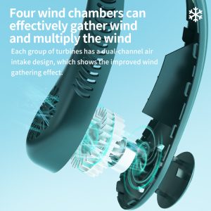 Professional J01 Semiconductor Cooling Neck Fan Factory, Custom Digital Display 3-Speed Neck Cooler Supplier for Brands, Sellers & Wholesalers - 图片 4