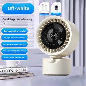 Professional HX-F309 Natural Wind Desk Fan Factory, Custom 18650 Battery Operated Table Fan Supplier for Brands, Sellers & Wholesalers - 图片 8