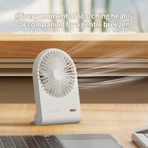 125 Wide-Angle Airflow Rechargeable Fan, 1200mAh Portable Desktop Cooler Manufacturer - 图片 4