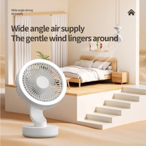 139 Quiet Oscillating Rechargeable Fan, 2000mAh Portable Cooler for Home & Office - 图片 5
