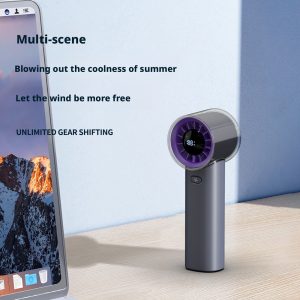 HX-F369 3000mAh 21700 Ice Sensitive High-Speed Handheld Turbo Fan, Digital Display Portable Cooling Device, OEM ODM Factory - 图片 6