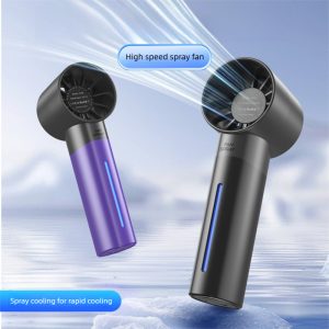 Factory Direct G106 High Speed Mist Handheld Fan, 1200mAh Rechargeable Portable Spray Cooling Fan, OEM ODM Custom Supported - 图片 5