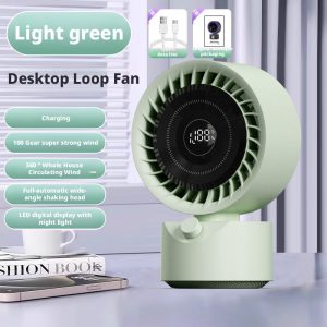 Professional HX-F309 Natural Wind Desk Fan Factory, Custom 18650 Battery Operated Table Fan Supplier for Brands, Sellers & Wholesalers