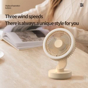 139 Quiet Oscillating Rechargeable Fan, 2000mAh Portable Cooler for Home & Office - 图片 6
