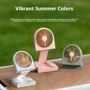 147 Foldable Desktop Fan Manufacturer, 2500mAh Rechargeable Portable Cooler - 图片 5