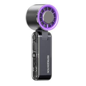 Wholesale HX-F358A High Performance Foldable Handheld Fan, 4000mAh Rechargeable Mini Cooler, China Manufacturer Bulk Supply - 图片 3