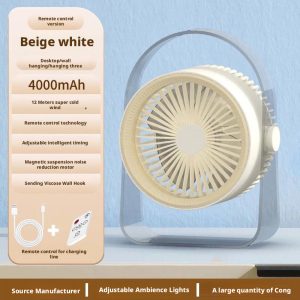 HX-F316A Rechargeable Dual-Use Air Circulator, 2000mAh Portable Desktop & Hanging Fan Manufacturer - 图片 6