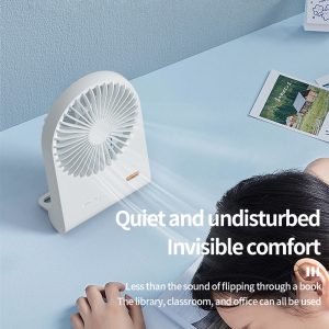 125 Wide-Angle Airflow Rechargeable Fan, 1200mAh Portable Desktop Cooler Manufacturer - 图片 6