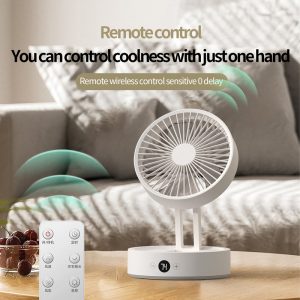 171 Quiet Rechargeable Foldable Fan, 4000mAh Portable Cooler for Home & Office - 图片 6