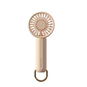 137 Handheld Cooling Fan "Breeze Accompanying" Handheld Mini Fan, 1200mAh Battery Personal Cooler, White/Beige/Navy for Daily Use - 图片 3
