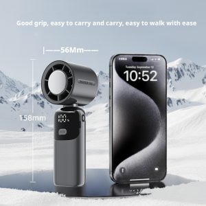 Custom S19 Foldable Turbo Handheld Fan ODM Manufacturer, Private Label 3600mAh Portable Cooler for Global Brands - 图片 8