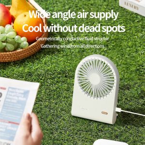 125 Wide-Angle Airflow Rechargeable Fan, 1200mAh Portable Desktop Cooler Manufacturer - 图片 7
