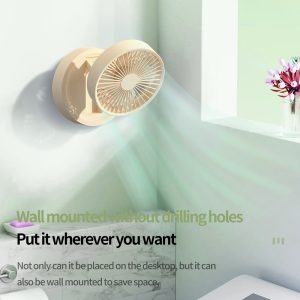 171 Quiet Rechargeable Foldable Fan, 4000mAh Portable Cooler for Home & Office - 图片 7