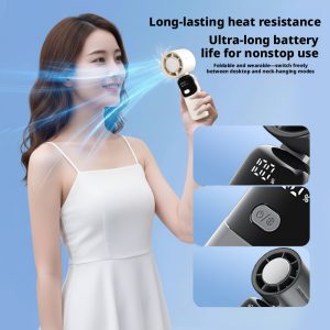 Custom S19 Foldable Turbo Handheld Fan ODM Manufacturer, Private Label 3600mAh Portable Cooler for Global Brands - 图片 9