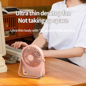 181 Portable Desktop Fan with Stand & Handle Manufacturer, 1200mAh Rechargeable Cooler - 图片 8