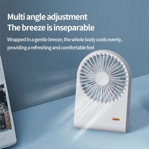 125 Wide-Angle Airflow Rechargeable Fan, 1200mAh Portable Desktop Cooler Manufacturer - 图片 9