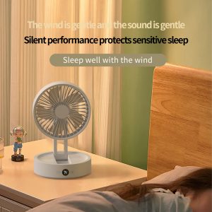 171 Quiet Rechargeable Foldable Fan, 4000mAh Portable Cooler for Home & Office - 图片 9