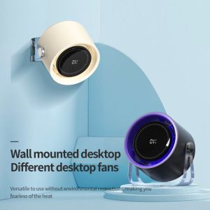 315B Quiet Rechargeable Fan, 1800mAh Wall-Mounted Desktop Cooler for Home & Camping - 图片 3