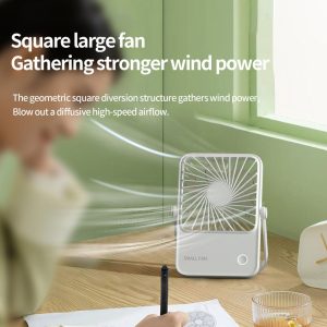 122 Ultra-Thin Rechargeable Desktop Fan, 1200mAh Portable Small Table Fan Manufacturer - 图片 7