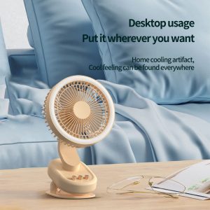 141 2-in-1 Clip & Stand Oscillating Fan Manufacturer, 2000mAh Rechargeable Portable Cooler - 图片 3