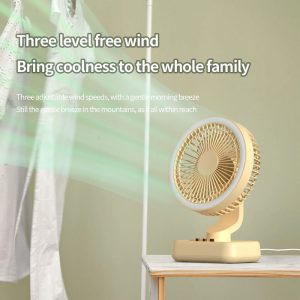 141 2-in-1 Clip & Stand Oscillating Fan Manufacturer, 2000mAh Rechargeable Portable Cooler - 图片 4