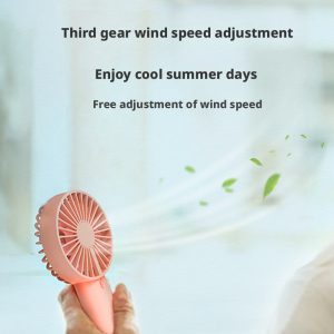 Model 806 2000mAh Rechargeable Handheld Fan, Portable Mini Cooler with Lanyard Hole, White/Pink/Blue for Bulk - 图片 6